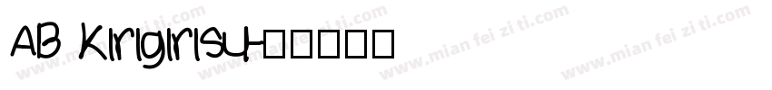 AB kirigirisu字体转换